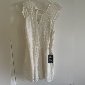 New with tags Express of white eyelet lace romper